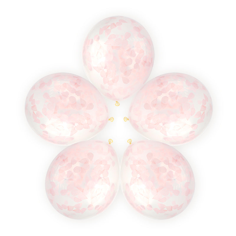 コンフェッティバルーン、５個（花紙吹雪） ダイソー(DAISO)