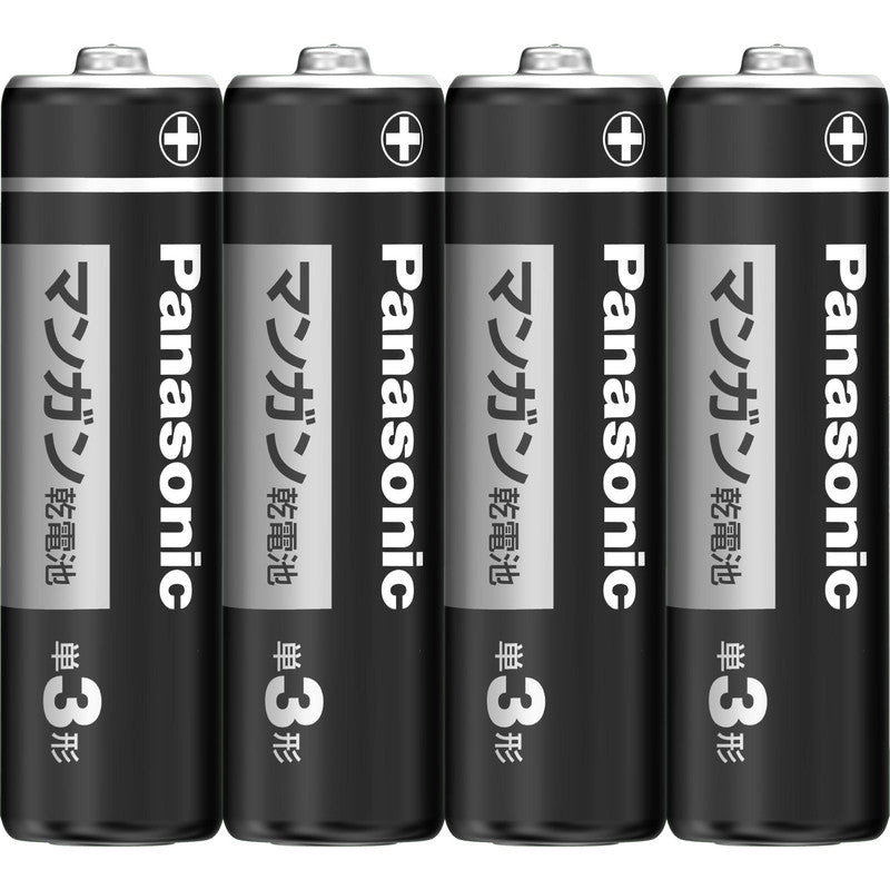 パナソニック マンガン黒 単３－４Ｐ ダイソー(DAISO)