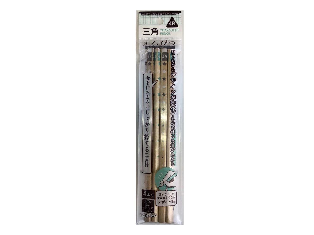 三角軸鉛筆４Ｂ ダイソー(DAISO)