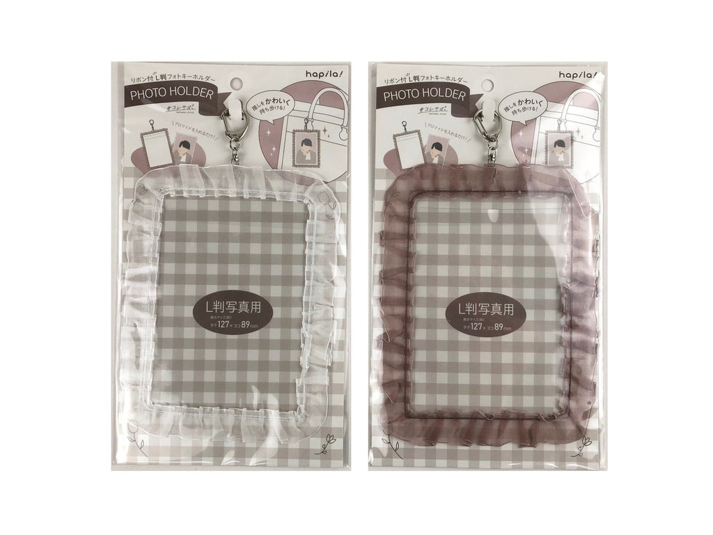 リボン付Ｌ判フォトキーホルダー ダイソー(DAISO)