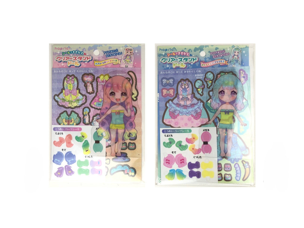 シール付クリアスタンドドール ダイソー(DAISO)