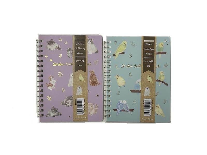 シール帳 猫／鳥 ダイソー(DAISO)