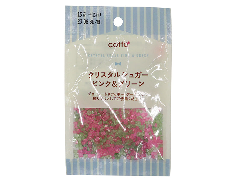 ドウシシャ クリスタルシュガー ピンク＆グリーン １５ｇ ダイソー(DAISO)