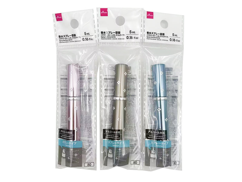 香水スプレー容器（フラワーストーン付、スリムタイプ） ダイソー(DAISO)