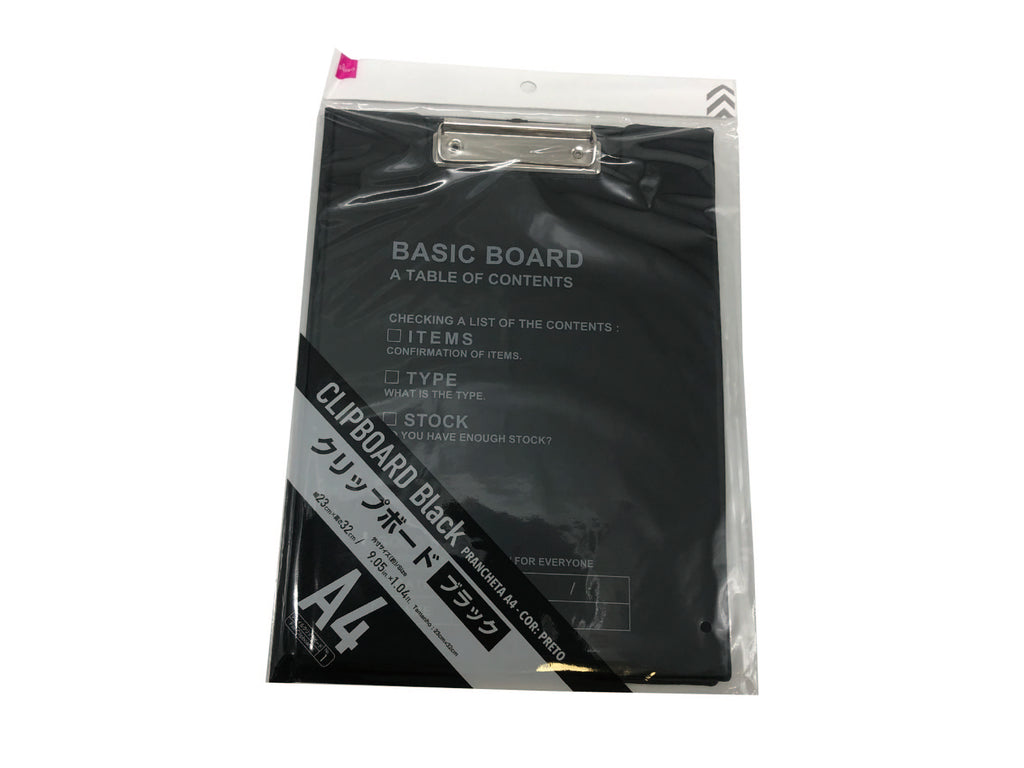 クリップボード（ブラック、Ａ４） ダイソー(DAISO)