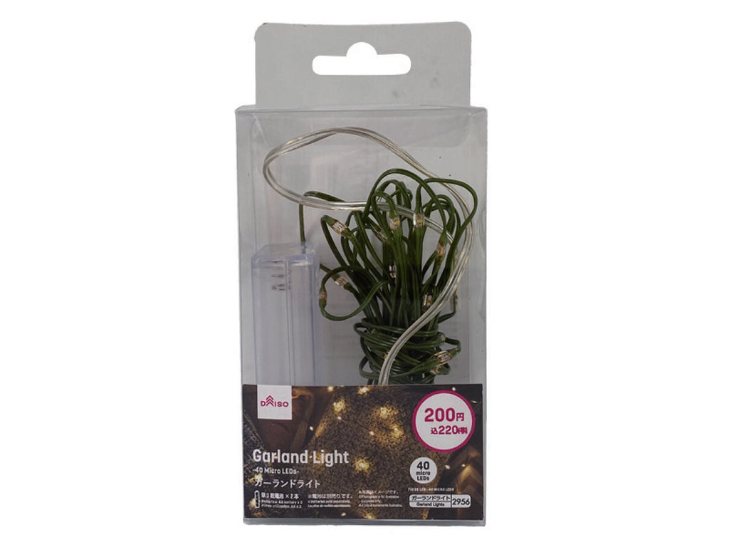 ガーランドライト（４０ ｍｉｃｒｏ ＬＥＤｓ） ダイソー(DAISO)