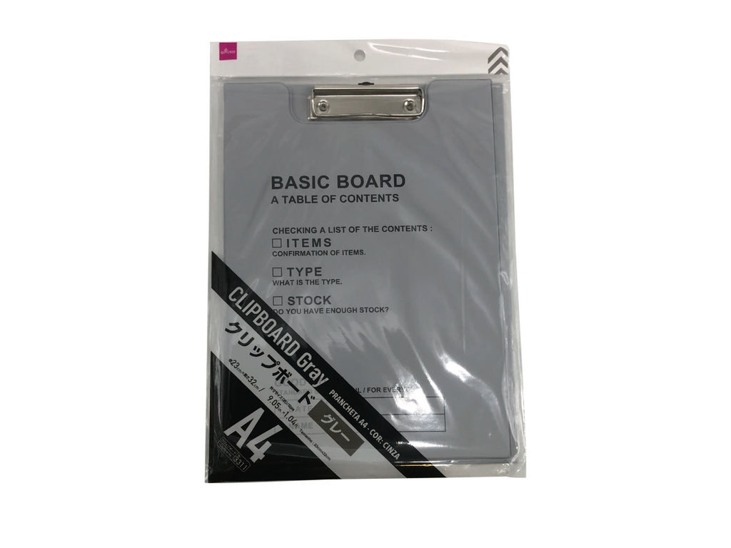 クリップボード（グレー、Ａ４） ダイソー(DAISO)