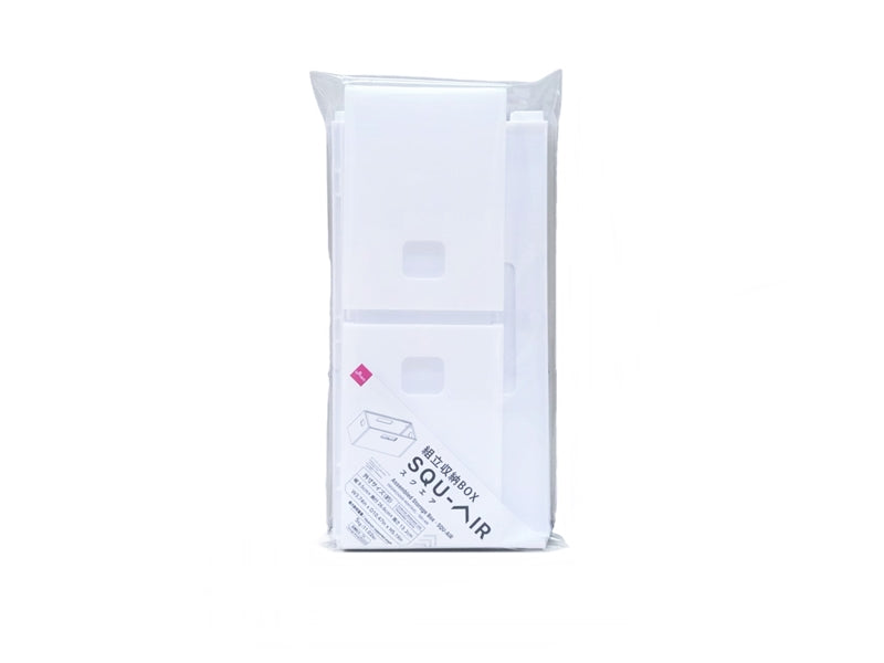 組立収納ＢＯＸ（ＳＱＵーＡＩＲ、白） ダイソー(DAISO)