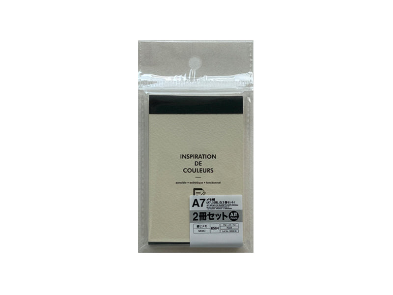 メモ帳（Ａ７、３２枚、白２個セット） ダイソー(DAISO)