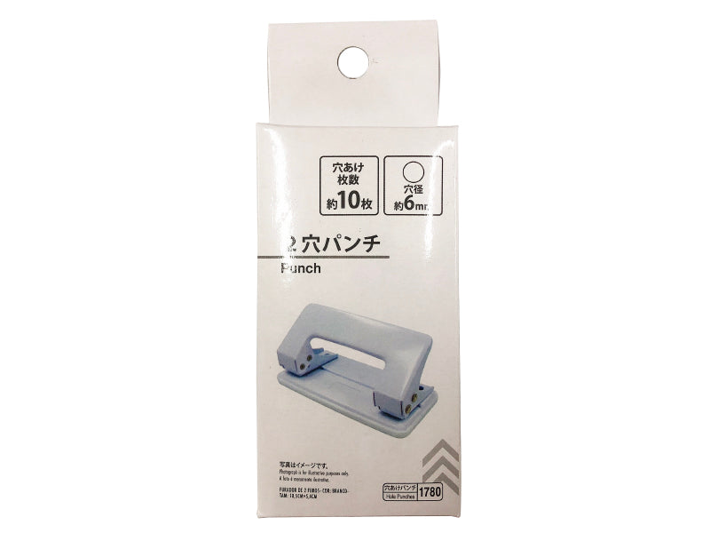 ２穴パンチ（白） ダイソー(DAISO)