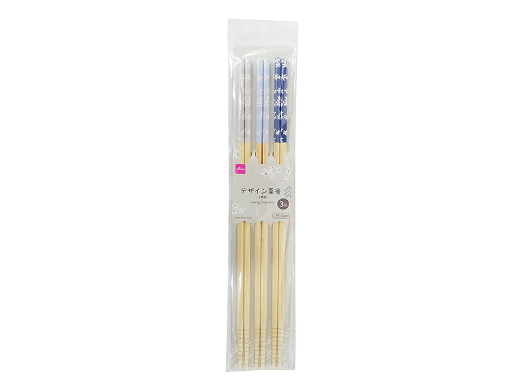 デザイン菜箸（小花柄、３膳セット） ダイソー(DAISO)