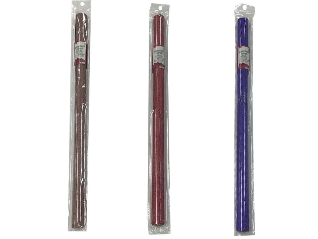 ラッピングペーパー（グリッター、パープル、レッド、ブラウン） ダイソー(DAISO)