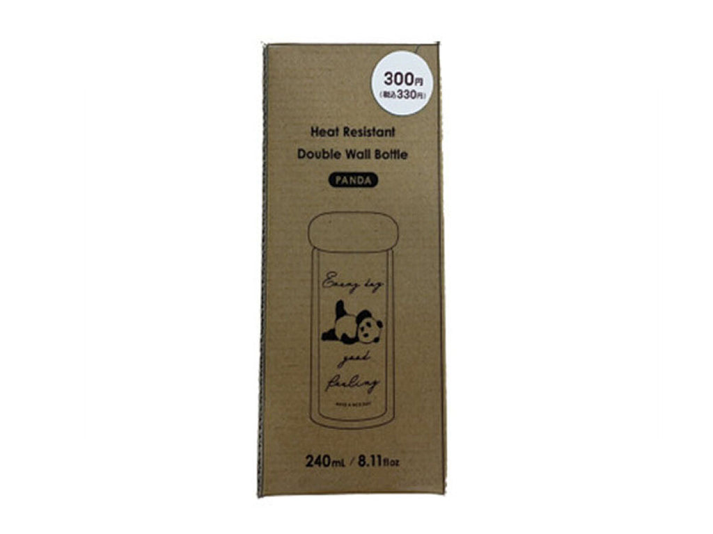 耐熱ダブルウォールボトル（２４０ｍＬ、パンダ） ダイソー(DAISO)