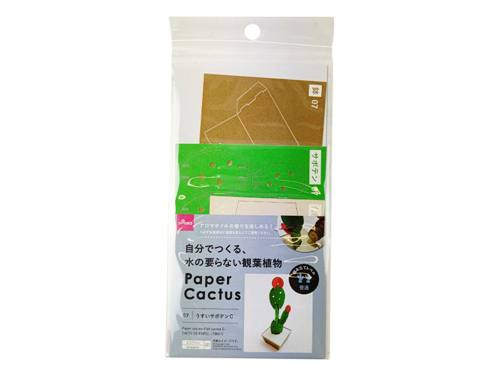 ペーパーカクタス（うすいサボテンＣ） ダイソー(DAISO)