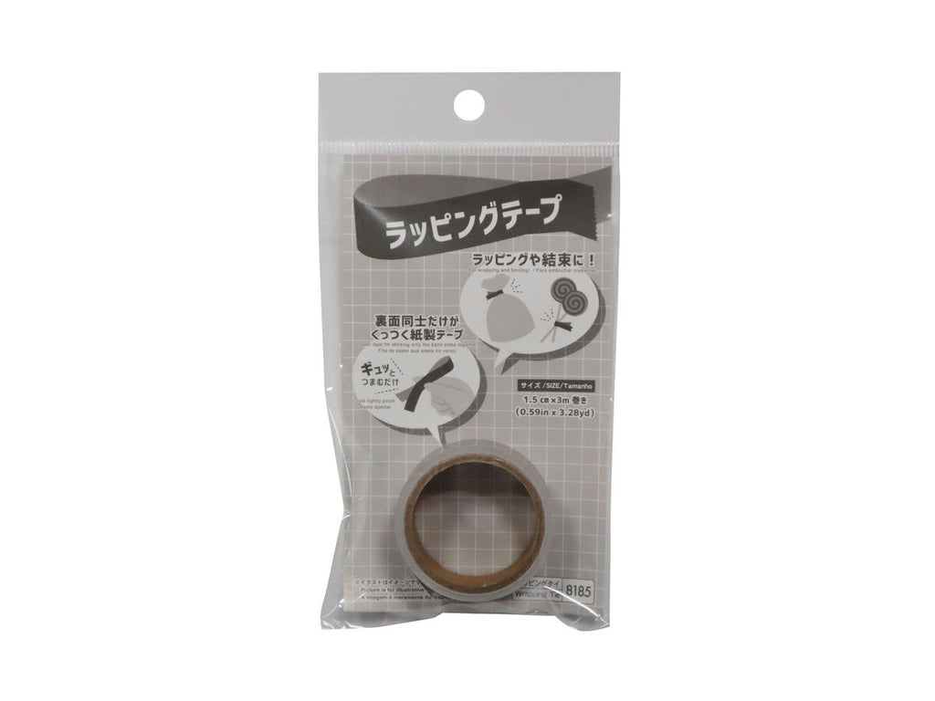 ラッピングテープ（ブラウンチェック） ダイソー(DAISO)