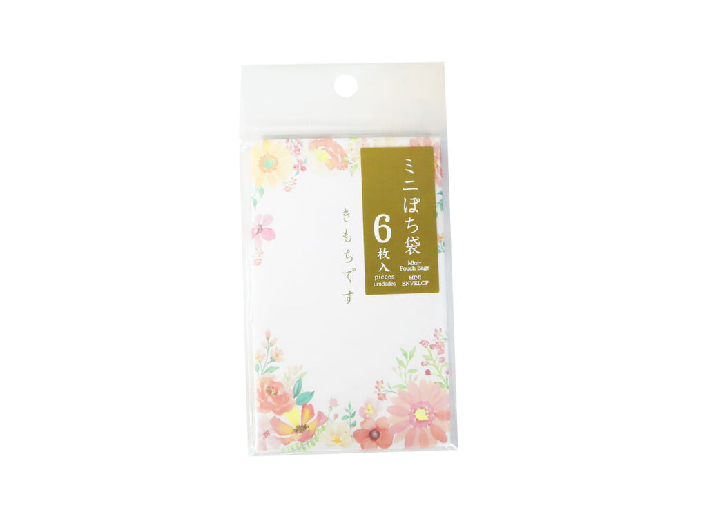 ミニポチ袋（ボタニカル、ピンク、６枚） ダイソー(DAISO)