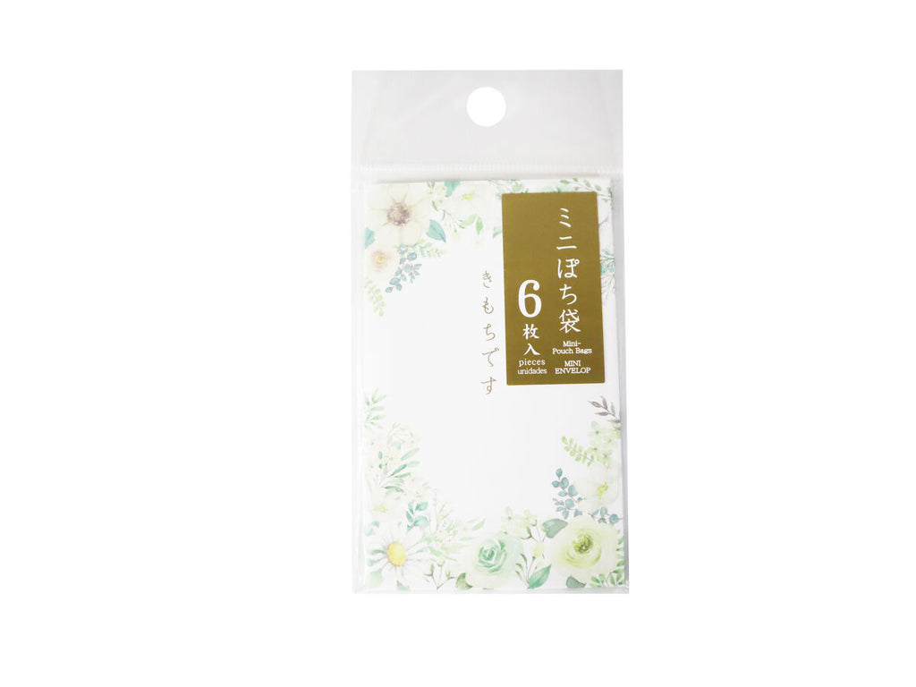 ミニポチ袋（ボタニカル、ホワイト、６枚） ダイソー(DAISO)