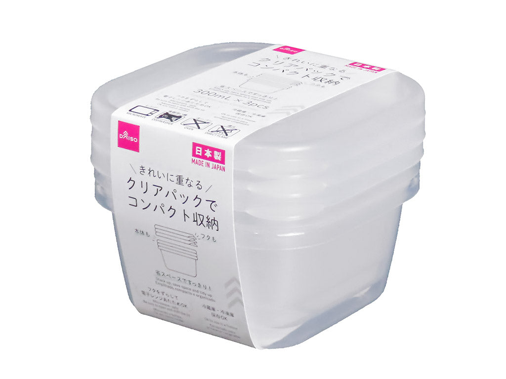 クリアパック（３個） ダイソー(DAISO)