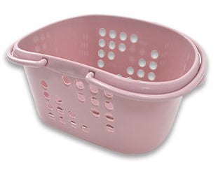 ハンディーバスケット（オリーブ、ドーンピンク） ダイソー(DAISO)