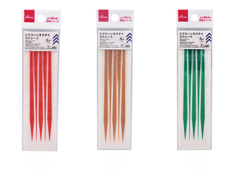 シリコーンネクタイ（ストレート、５本） ダイソー(DAISO)