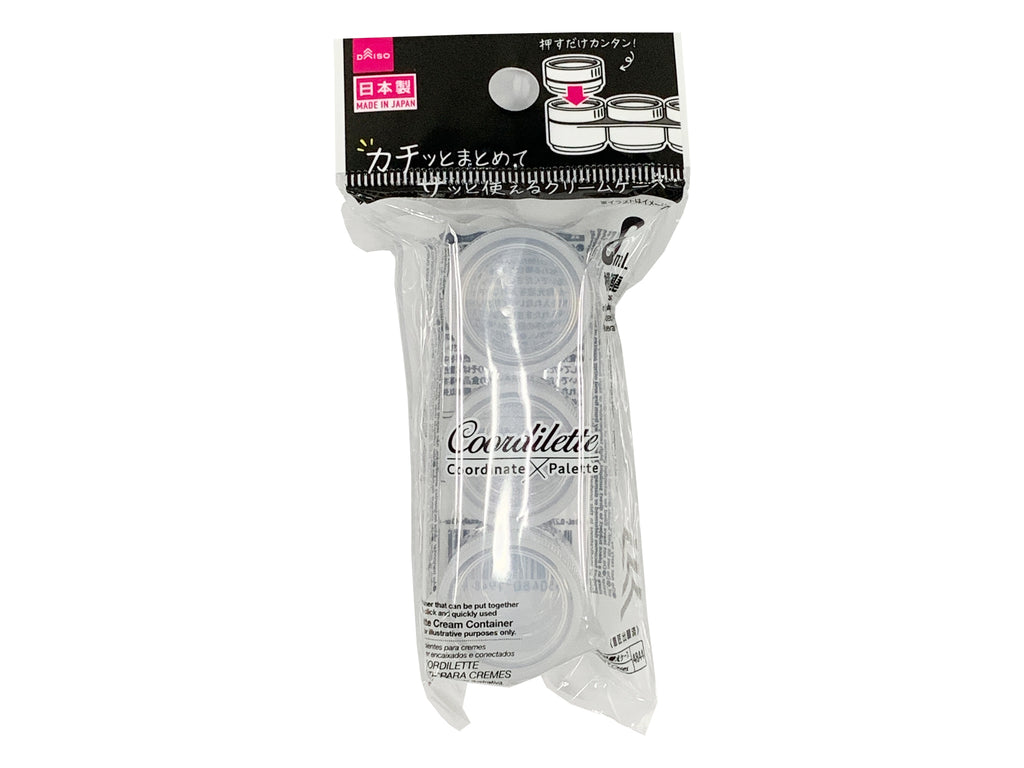 コーディレット クリームケース（３連、クリア） ダイソー(DAISO)