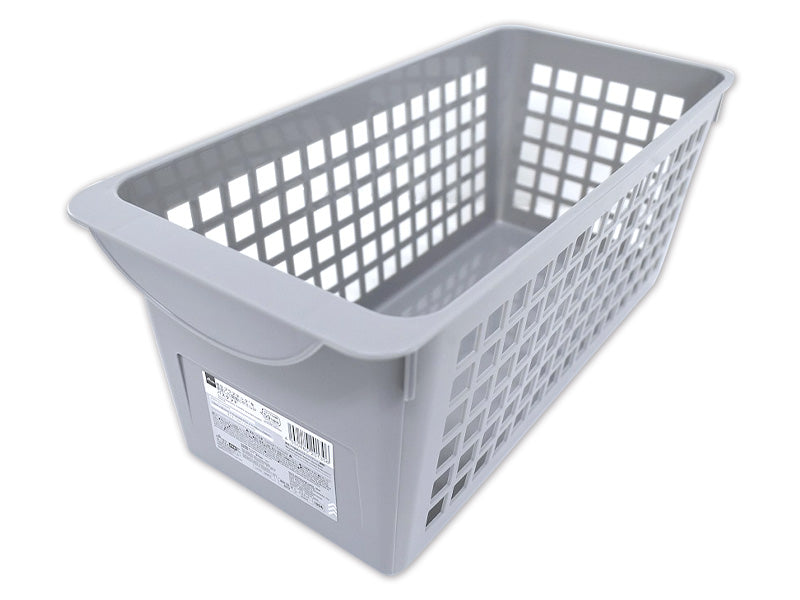 再生プラ配合バスケット（グレー、細型） ダイソー(DAISO)