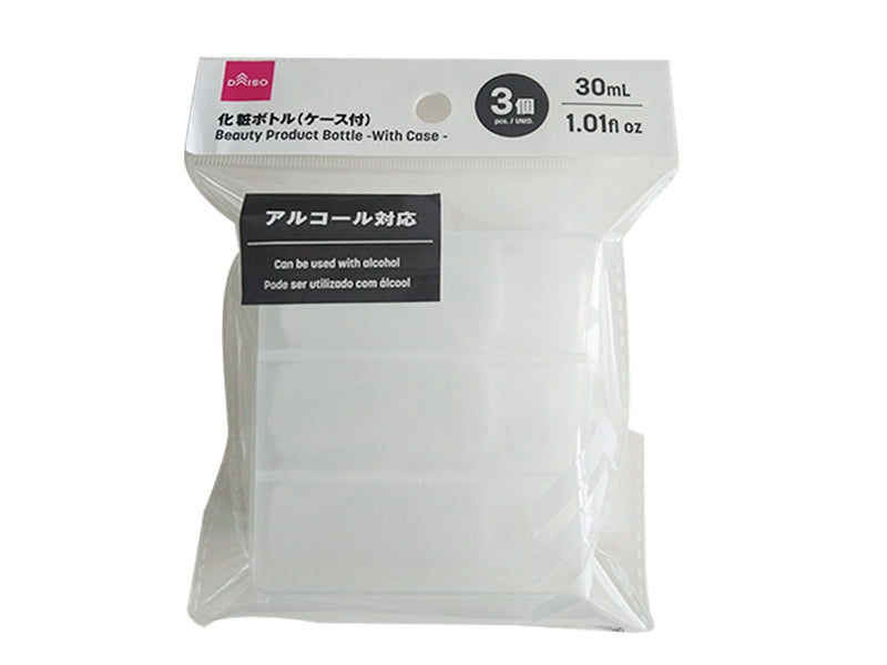 化粧ボトル（ケース付、３個） ダイソー(DAISO)