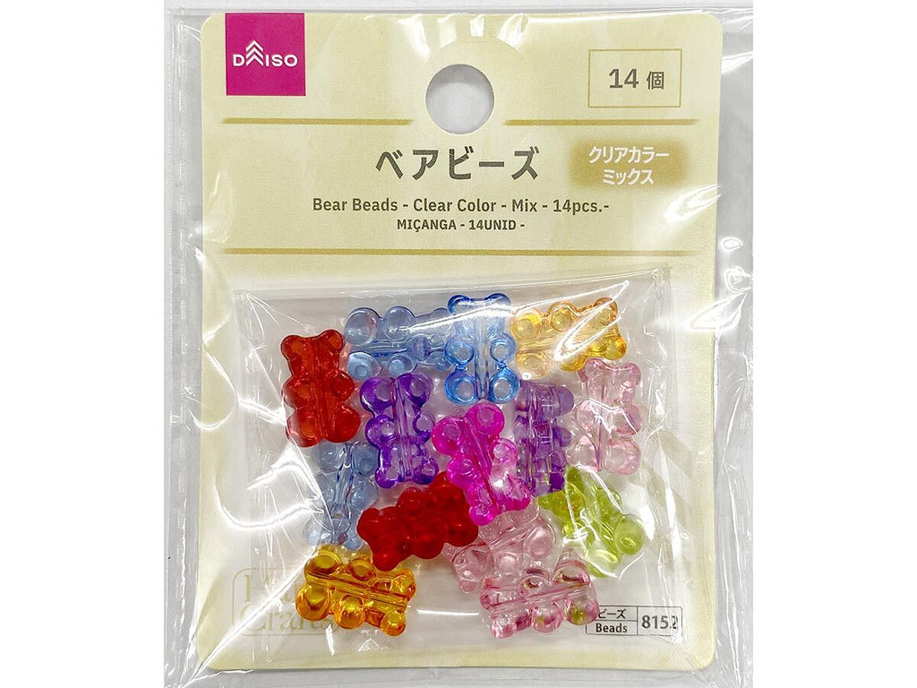 ベアビーズ（クリアカラー、ミックス、１４個） ダイソー(DAISO)