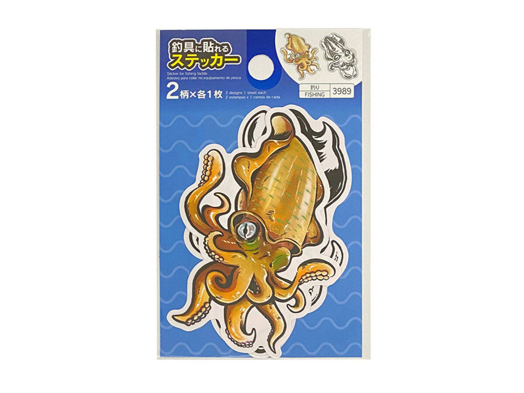 さかなイラストステッカー（アオリイカ） ダイソー(DAISO)