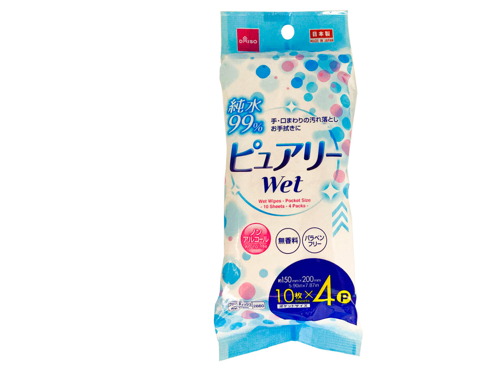 ピュアリーウェット（ポケット、１０枚、４個） ダイソー(DAISO)