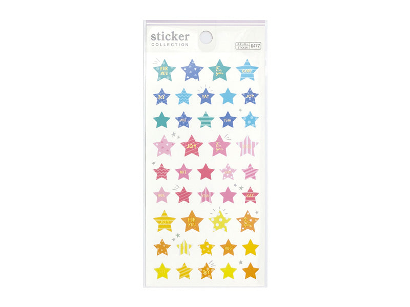ステッカー（ロゴ入、スター） ダイソー(DAISO)