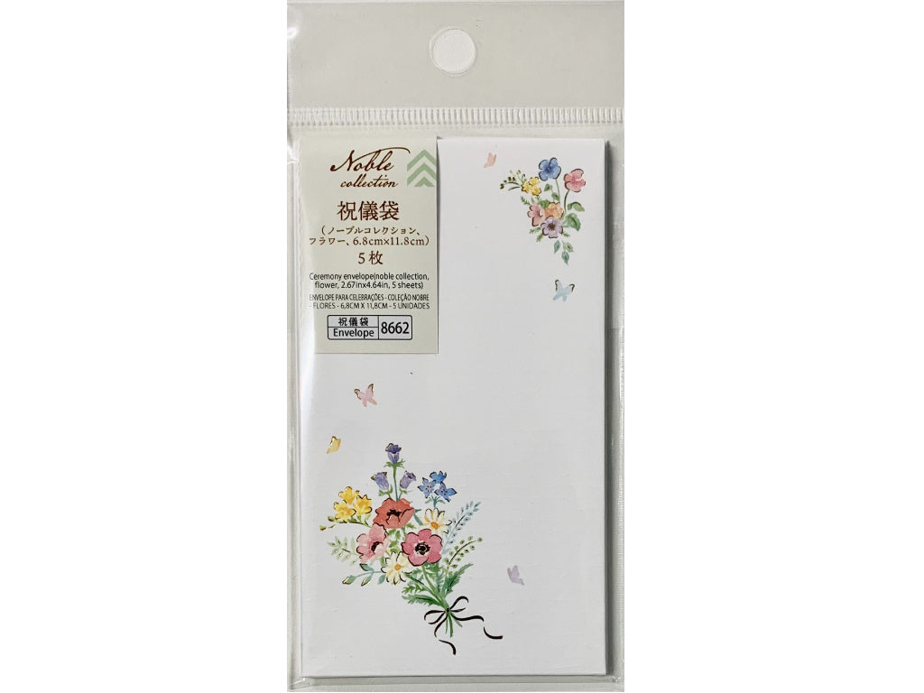 祝儀袋（ノーブルコレクション、フラワー、５枚） ダイソー(DAISO)