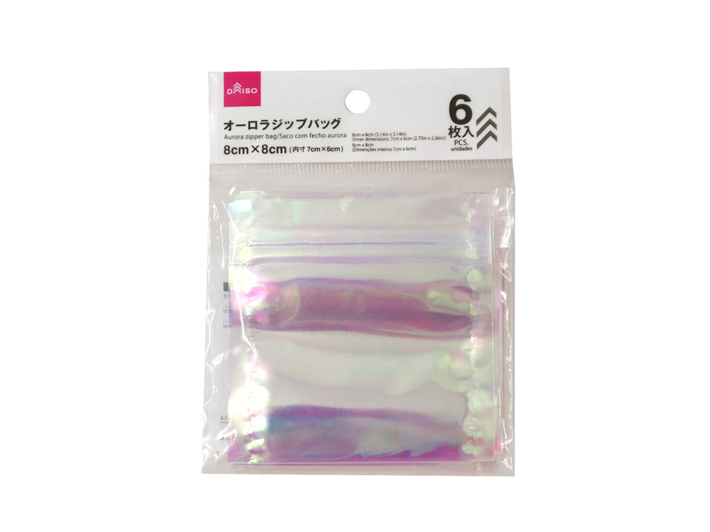ジップバッグ（オーロラ、６枚） ダイソー(DAISO)