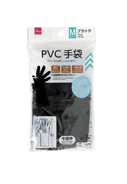 ＰＶＣ手袋（ブラック、Ｍ、１組） ダイソー(DAISO)
