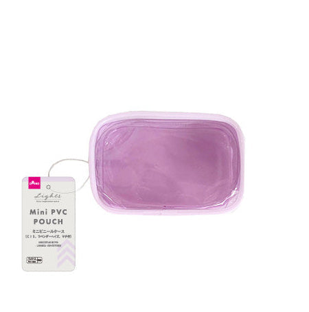 ミニビニールケース（ＣＩＳ、ラベンダーヘイズ、マチ付） ダイソー(DAISO)