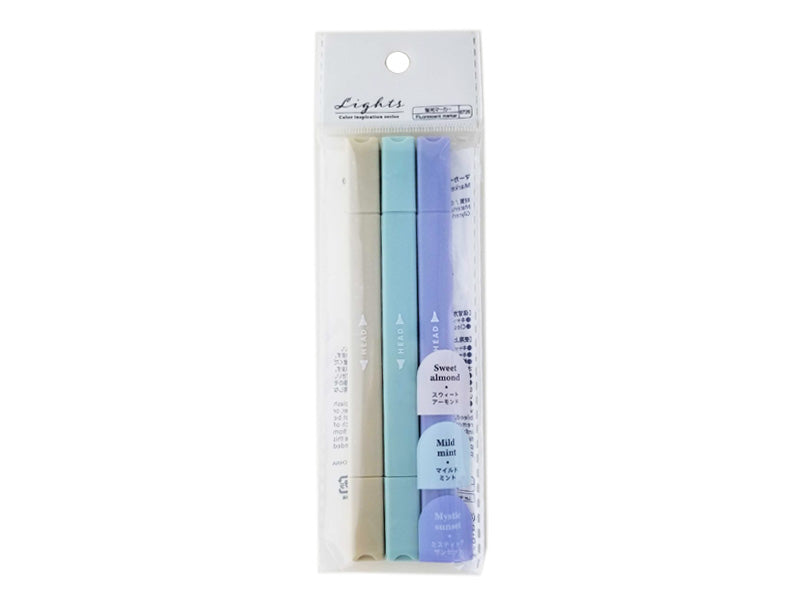 マーカーペン（ＣＩＳ、クールカラー、３本） ダイソー(DAISO)