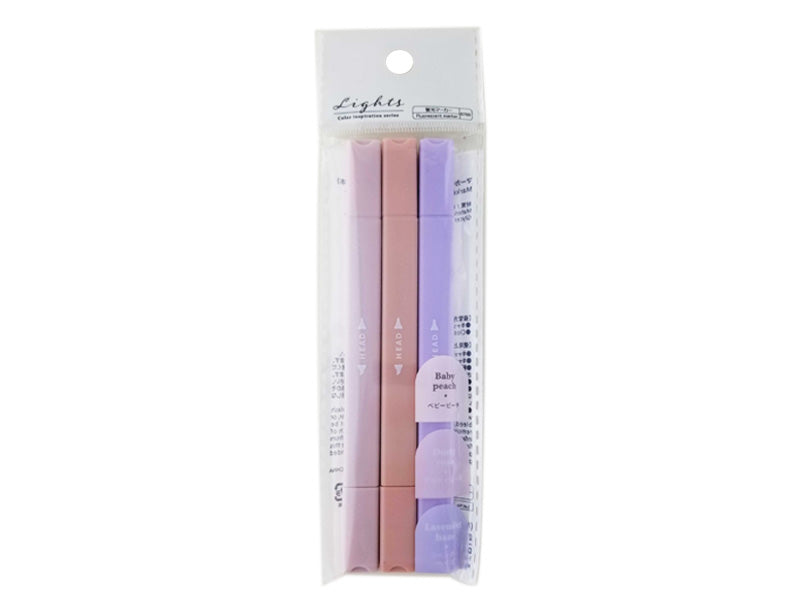 マーカーペン（ＣＩＳ、ウォームカラー、３本） ダイソー(DAISO)