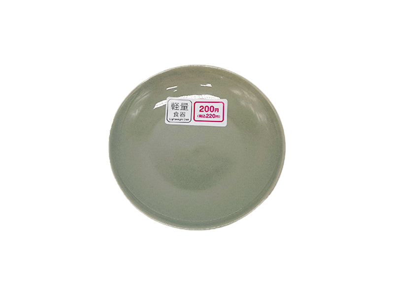 軽量食器丸皿（グレー） ダイソー(DAISO)