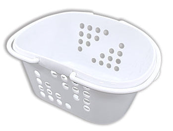 ハンディーバスケット（オリーブ、ホワイト） ダイソー(DAISO)