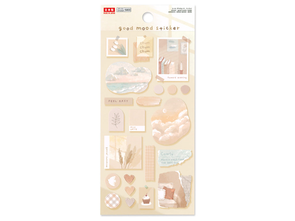 シール（グッドムード、ベージュ） ダイソー(DAISO)
