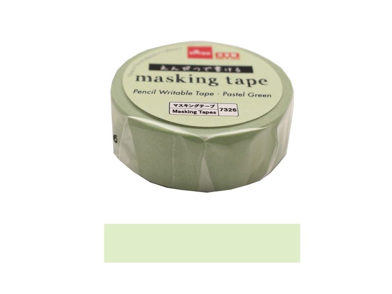 マスキングテープ（鉛筆でも書けるテープ、パステルグリーン） ダイソー(DAISO)
