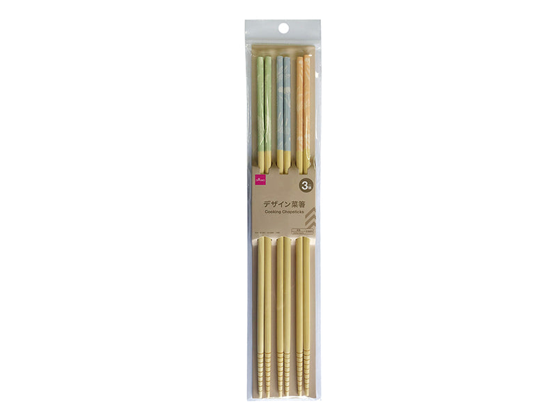 デザイン菜箸（ボタニカル、ニュアンスカラー、３膳） ダイソー(DAISO)