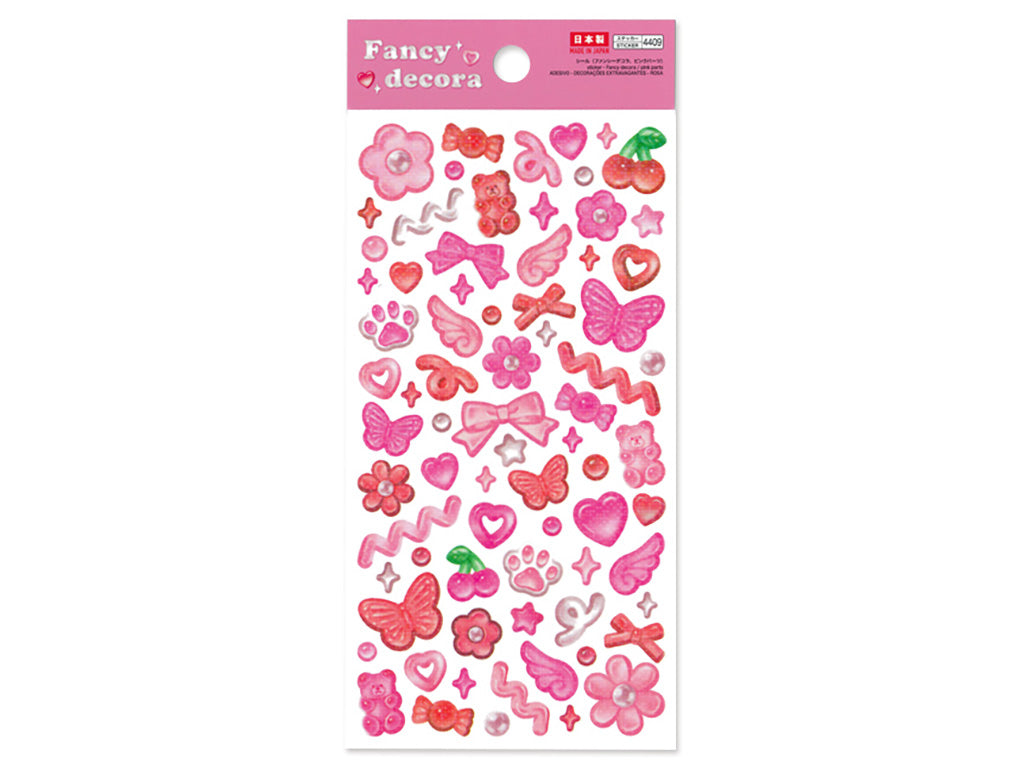 シール（ファンシーデコラ、ピンクパーツ） ダイソー(DAISO)