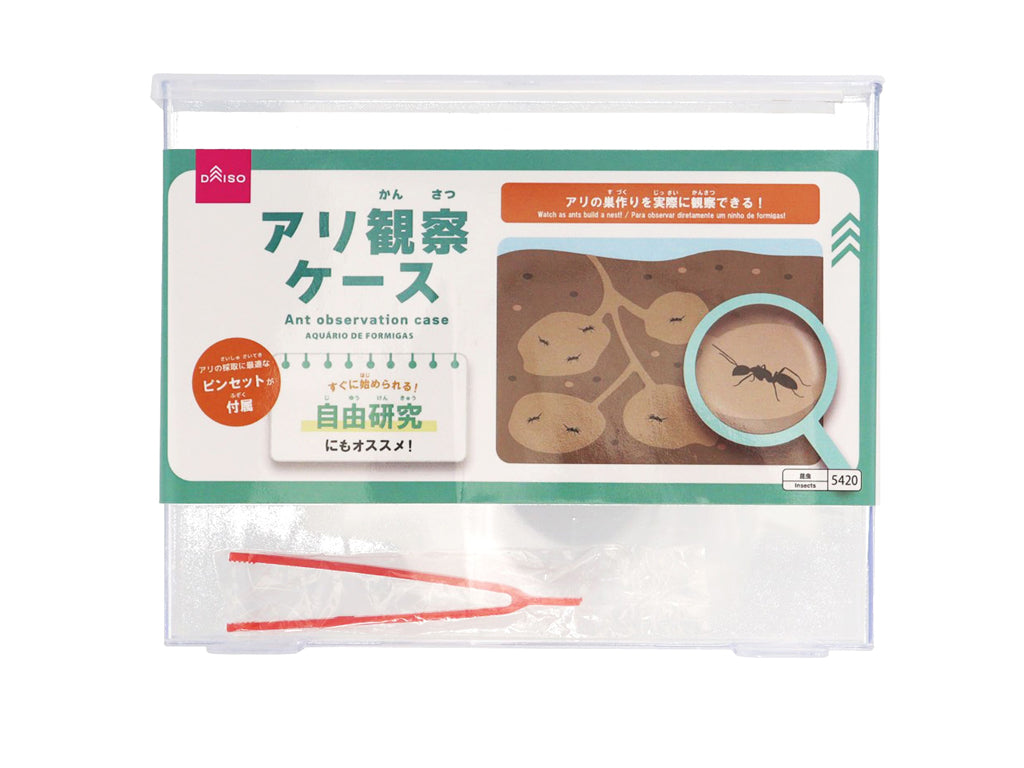 アリ観察ケース ダイソー(DAISO)
