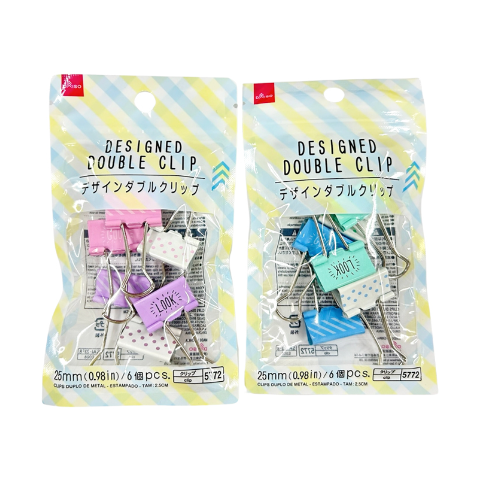 デザインダブルクリップ（６個） ダイソー(DAISO)