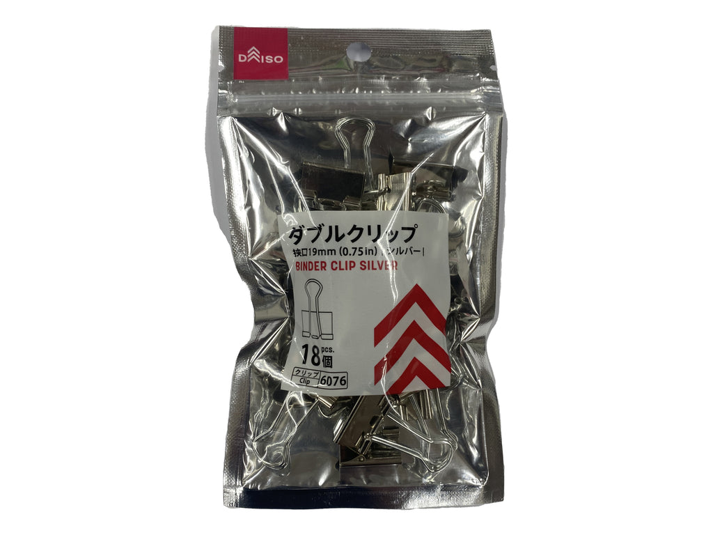 ダブルクリップシルバー ダイソー(DAISO)
