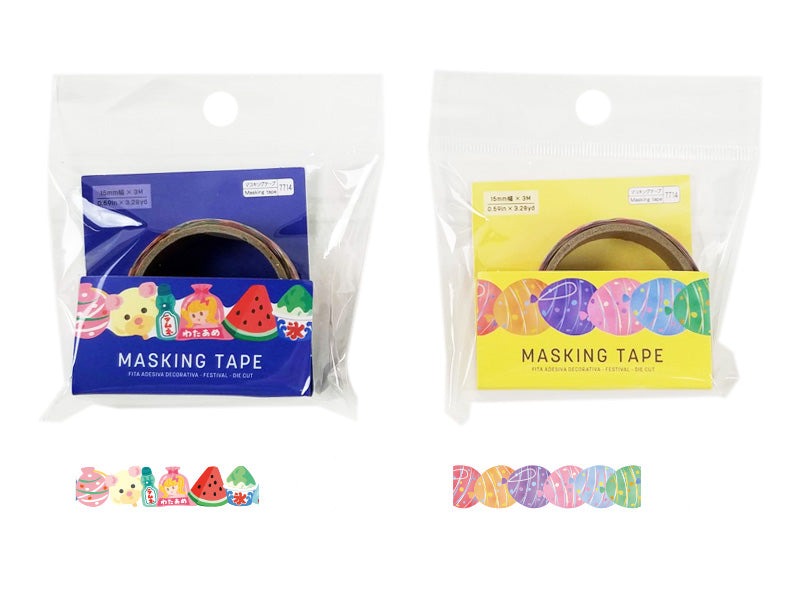 マスキングテープ（お祭り、ダイカット） ダイソー(DAISO)