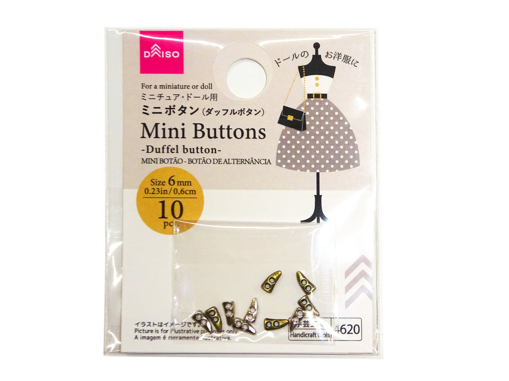 ミニボタン（ダッフルボタン） ダイソー(DAISO)