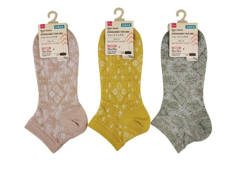 ショートソックス（抗菌防臭、フロート） ダイソー(DAISO)