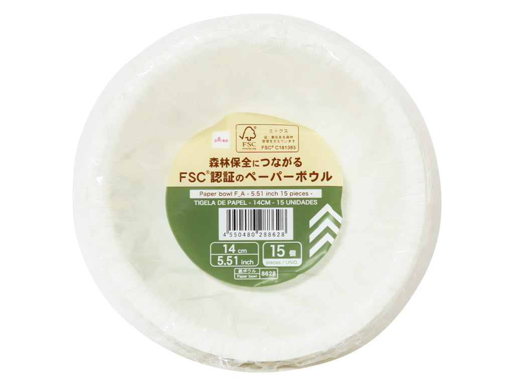 ペーパーボウルＦ＿Ａ（１５個） ダイソー(DAISO)